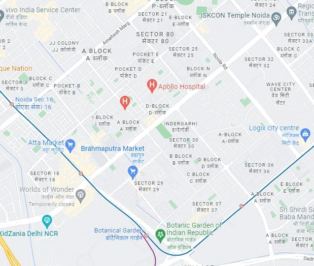 Layout Location Map